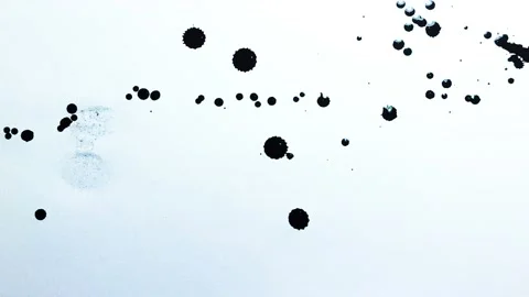 Liquid paint mixing artwork with splash and swirl Stock Footage 165142939