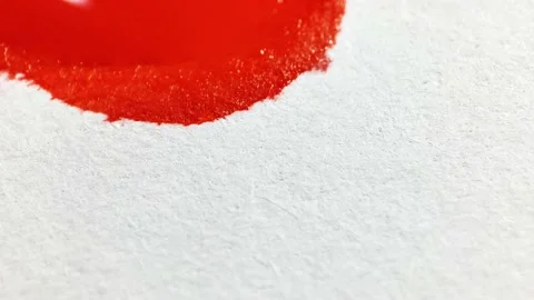 Liquid paint mixing artwork with splash and swirl Stock Footage 165159796