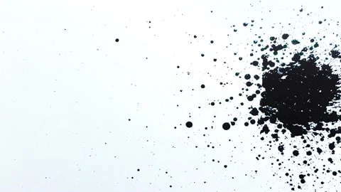 Liquid paint mixing artwork with splash and swirl Stock Footage 165160789