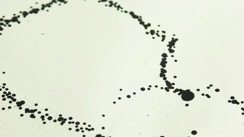 Liquid paint mixing artwork with splash and swirl Stock Footage 165160862