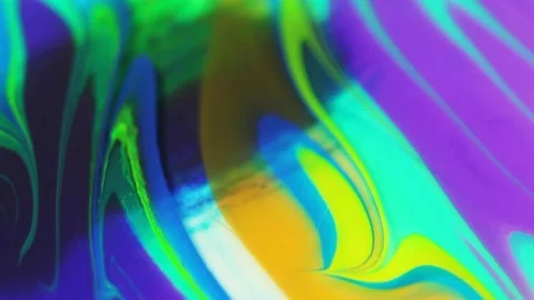 Liquid paint mixing artwork with splash and swirl Stock Footage 165163941