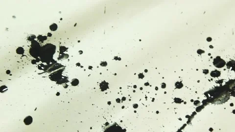 Liquid paint mixing artwork with splash and swirl Stock Footage 165170640