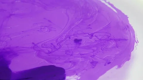 Liquid paint mixing artwork with splash and swirl Stock Footage 165173995