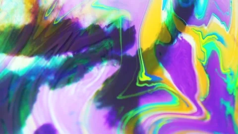 Liquid paint mixing artwork with splash and swirl Stock Footage 165185130