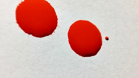 Liquid paint mixing artwork with splash and swirl Stock Footage 165351216