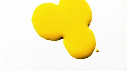 Liquid paint mixing artwork with splash and swirl Stock Footage 165353622
