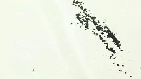 Liquid paint mixing artwork with splash and swirl Stock Footage 165354708