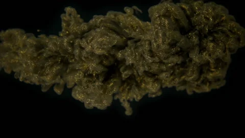 Liquid Paint Poured In Water Stock Footage 94369965