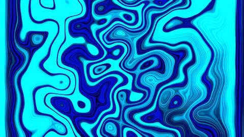 Liquid paint texture in blue and sky blue. Seamless liquid marble texture p.. Stock Illustration