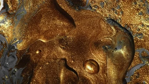Liquid paint texture glitter brown fluid blend Stock Footage 130299326