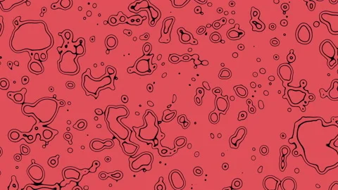 Liquid Particals Flowing ang Changing Bright Fun Loop Background Stock Footage 196974462
