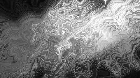 Liquid pattern with moving shimmering curved lines. Motion. Shimmering pattern Stock Illustration