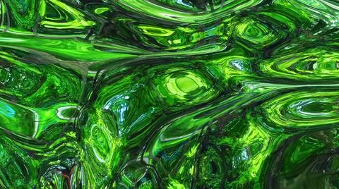 Liquid pattern like waves. 3D stylish abstract green bg of wavy surface like 스톡 일러스트