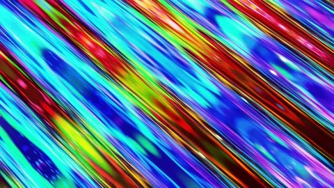 Liquid pattern like waves in looped motion. 3D stylish abstract iridescent bg of Stock Footage 136294815