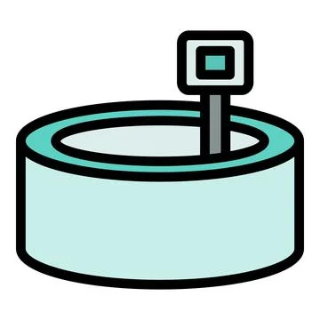 Liquid ph meter icon vector flat Illustrazione stock