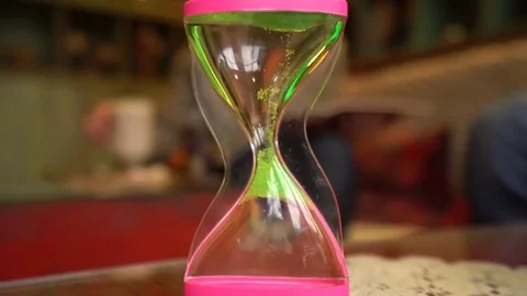 Liquid pink hourglass Stock-Footage 84979845