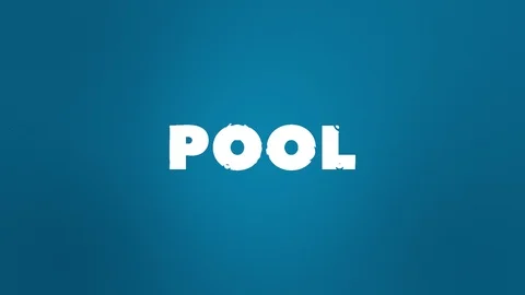 Liquid Pool Text Reveal Stock Footage 102246009