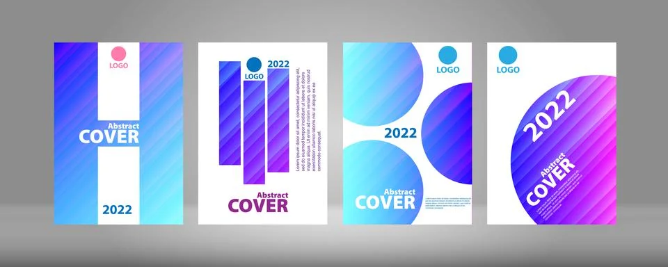 Liquid poster of round and rectangular shape. Stock Illustration