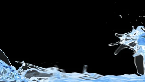 Liquid Pour with Alpha Stock Footage 127445594