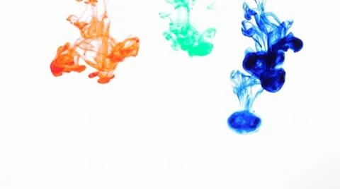 Liquid primary color cloud Stock-Footage 10720151