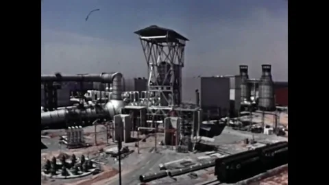 A liquid-propellent rocket engine is shown and a propulsion wind tunnel is used Stock Footage 95243445