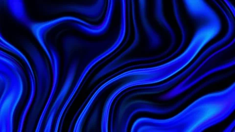 Liquid Pulse Lines Abstract Blue Wavy Loop Stock Footage 312336535