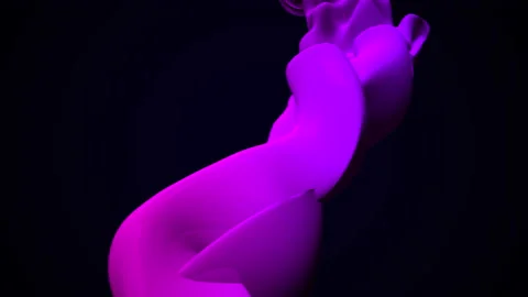 Liquid purple shapes Stock-Footage 166882284
