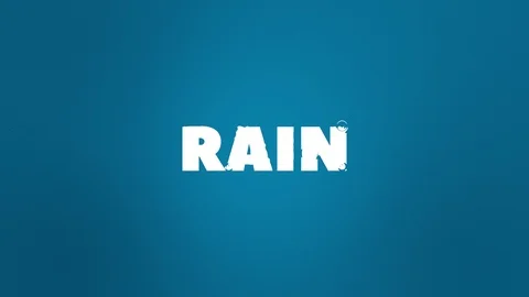 Liquid Rain Text Reveal Video stock 102246092
