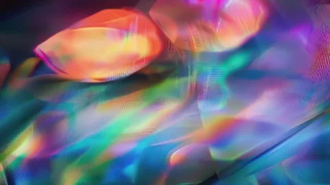Liquid Rainbow Refraction Background Seamless Loop Видео 328274543