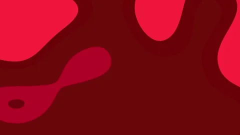 Liquid red abstract flowing shapes Stock Footage 307561812