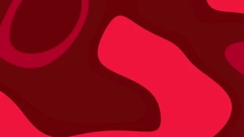 Liquid red abstract organic forms Stock Footage 307561568