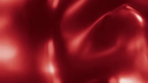 Liquid Red metal background. Metallized paint wave. 4k 3d looping animation Stock Footage 262471680