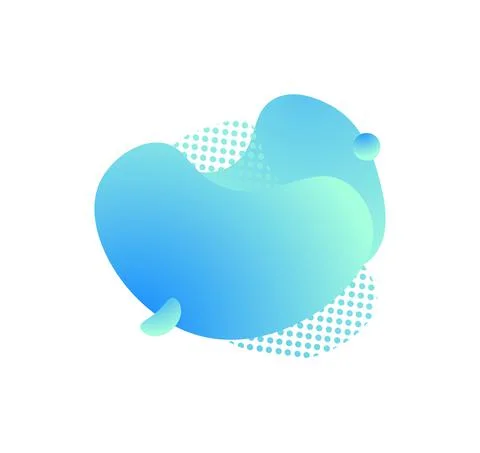 Liquid shape. Abstract trendy fluid bubbles. Dynamic magic frame. Vector 스톡 일러스트