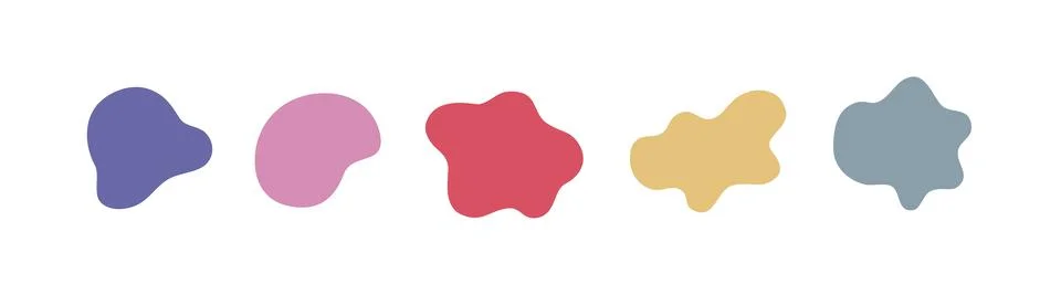 Liquid shape element vector illustration isolated on white Stock Illustration