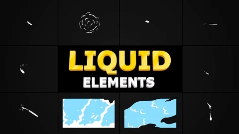 Liquid Shape Elements Stock After Effects