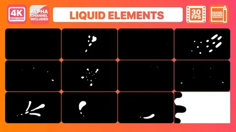 Liquid Shapes And Titles Stock After Effects