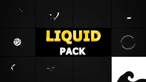 Liquid Shapes Collection Stock After Effects