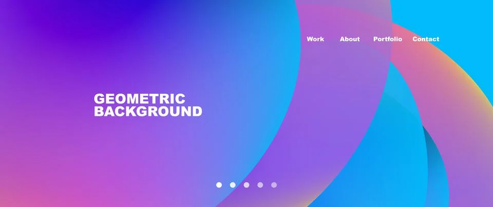Liquid shapes with flowing gradient colors. Round elements and circles. Vector Stockillustratie