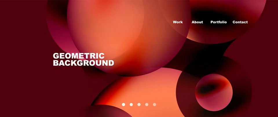 Liquid shapes with flowing gradient colors. Round elements and circles. Vector Stock Illustration