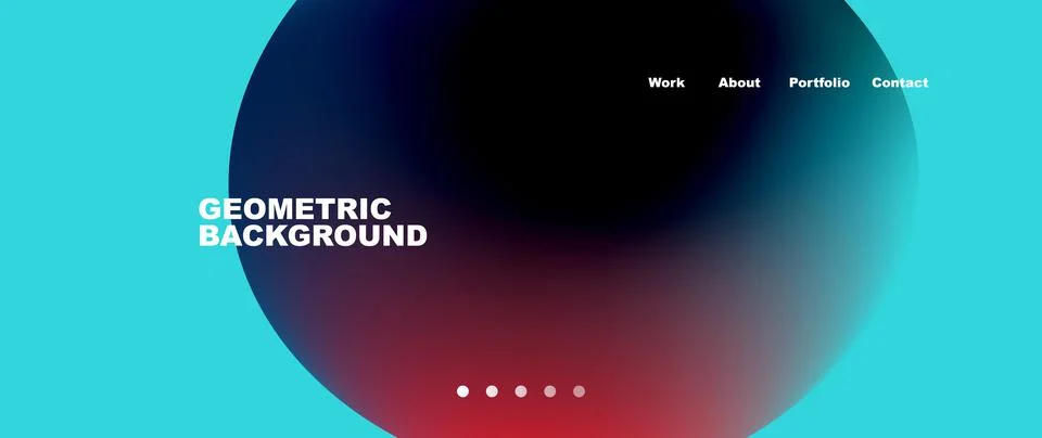 Liquid shapes with flowing gradient colors. Round elements and circles. Vector Illustrazione stock