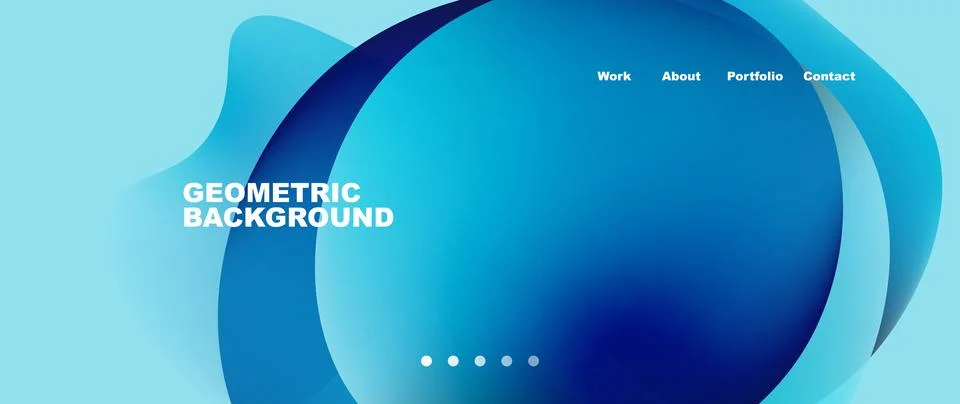 Liquid shapes with flowing gradient colors. Round elements and circles. Vector Stock Illustration