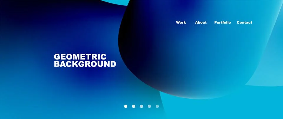 Liquid shapes with flowing gradient colors. Round elements and circles. Vector Stock Illustration