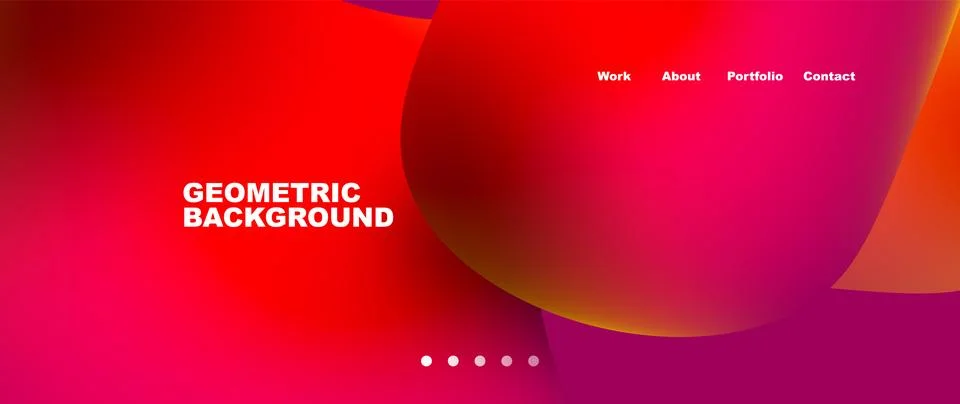 Liquid shapes with flowing gradient colors. Round elements and circles. Vector Stock Illustration
