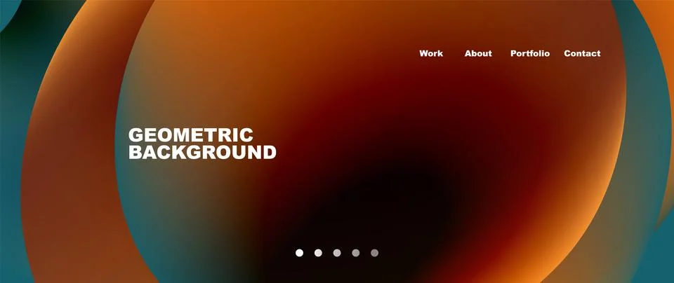 Liquid shapes with flowing gradient colors. Round elements and circles. Vector Stock Illustration