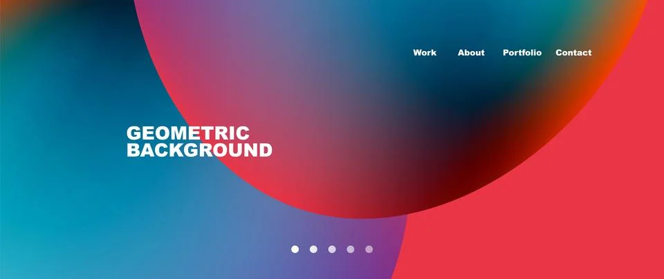 Liquid shapes with flowing gradient colors. Round elements and circles. Vector Stock Illustration