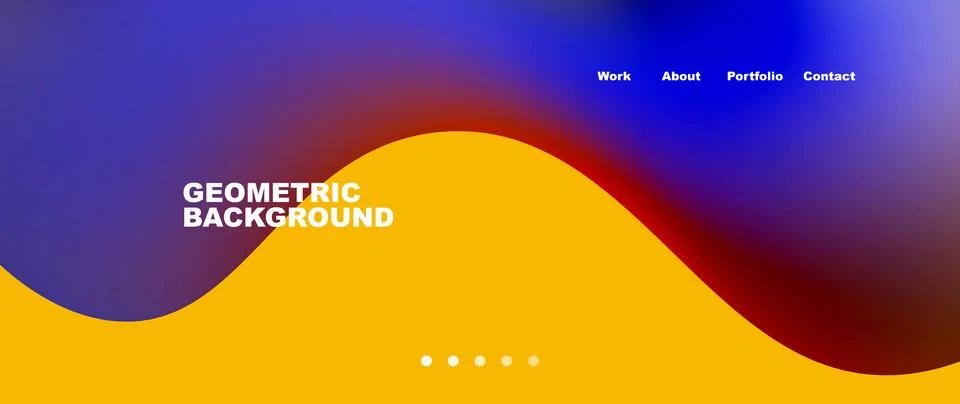Liquid shapes with flowing gradient colors. Round elements and circles. Vector 库存插图