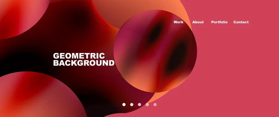 Liquid shapes with flowing gradient colors. Round elements and circles. Vector 库存插图