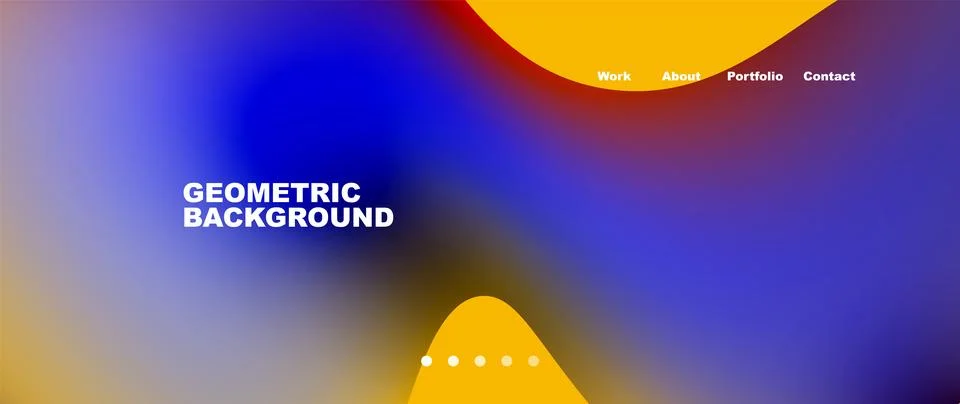 Liquid shapes with flowing gradient colors. Round elements and circles. Vector 스톡 일러스트