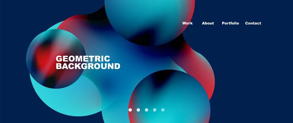 Liquid shapes with flowing gradient colors. Round elements and circles. Vector 스톡 일러스트