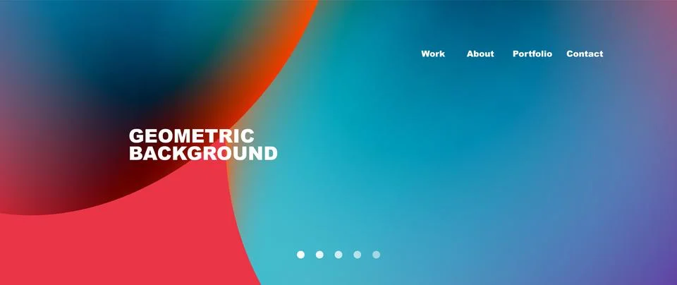 Liquid shapes with flowing gradient colors. Round elements and circles. Vector Stockillustratie